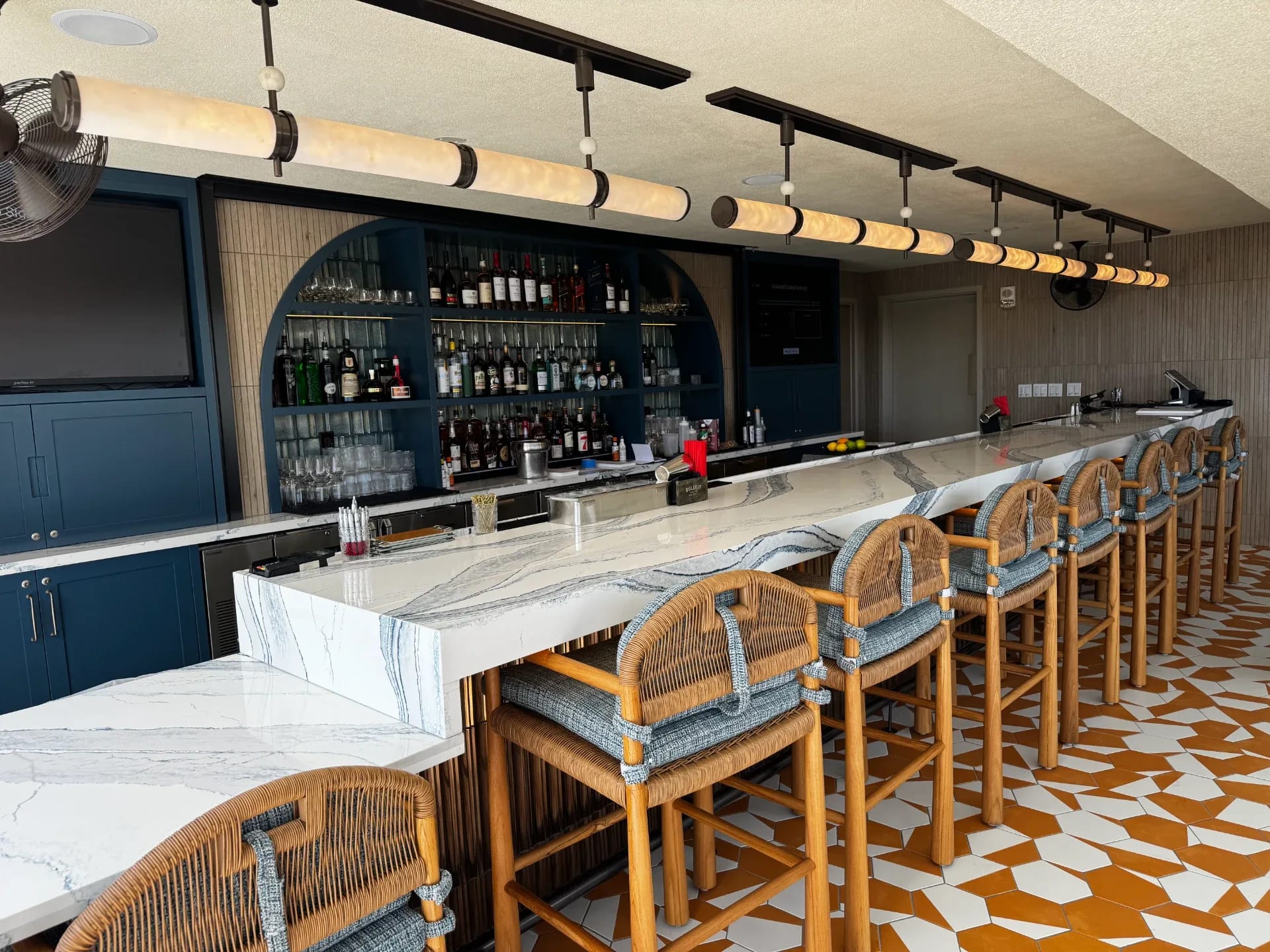 Restaurant & Bar Millwork at Salt & Sky Rooftop Bar, project photo 6